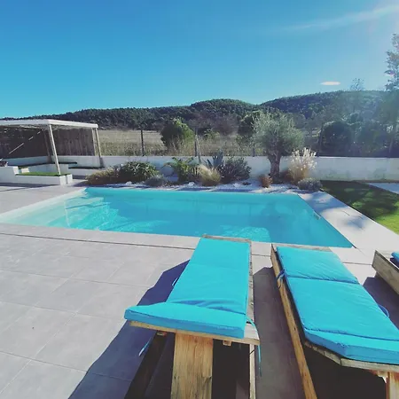 Villa Le Point Be - Magnifique Avec Piscine Chauffee - De Mai A Septembre - Pour 6 Personnes Ornaisons
